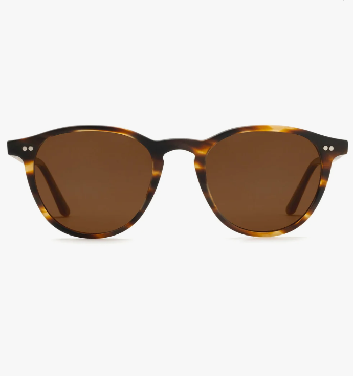 Krewe Landry Matte Hickory Polarized Sunglasses