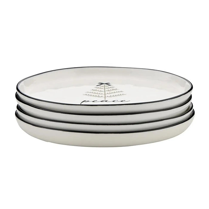 Santa Barbara Design Studios Ceramic Holiday Appetizer Plates