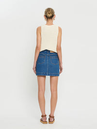 Kivari Cameron Denim Mini Skirt Final Clearance