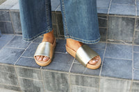 Beek Pelican Platform Platinum Beach Sandal