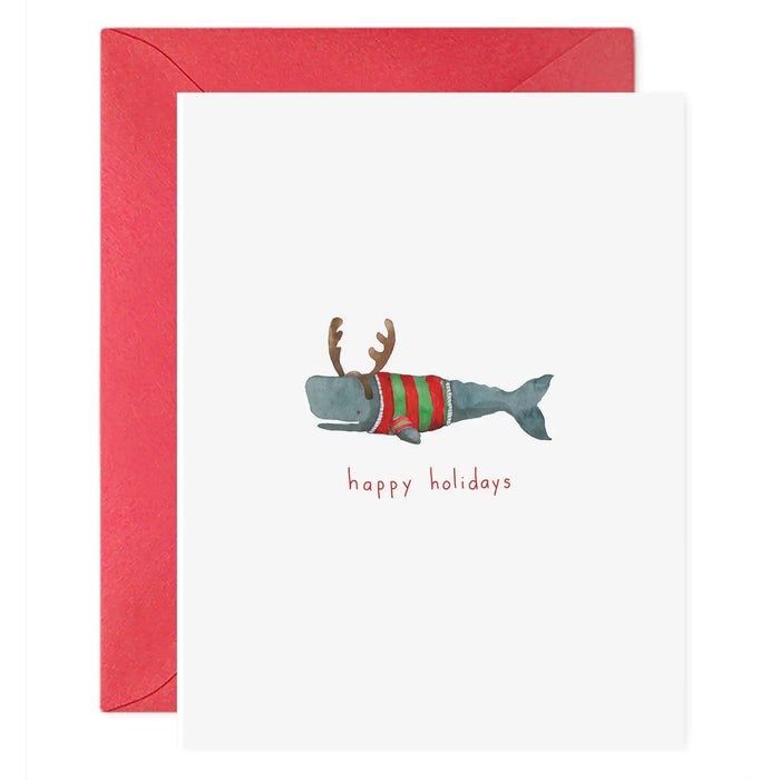 E.Frances Christmas Whale Card