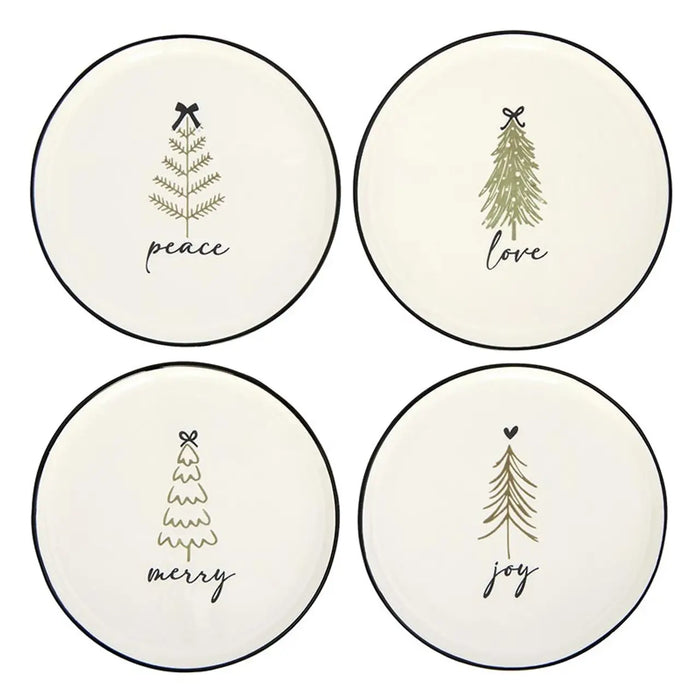 Santa Barbara Design Studios Ceramic Holiday Appetizer Plates