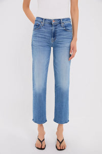 Mother Denim Mid Rise Rambler Zip Ankle Out of the Blue Final Clearance