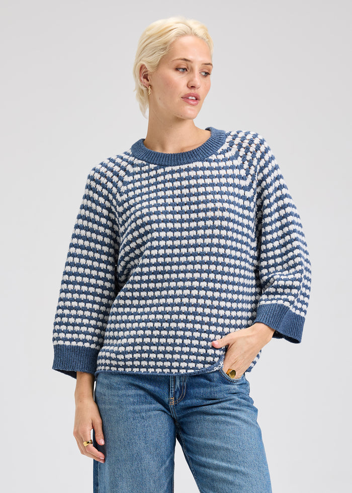 Zaket & Plover Texture Crew Sweater Final Clearance