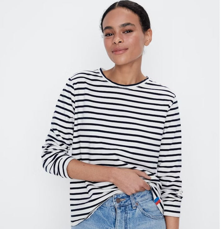 KULE long selling sleeved striped shirt - The modern long