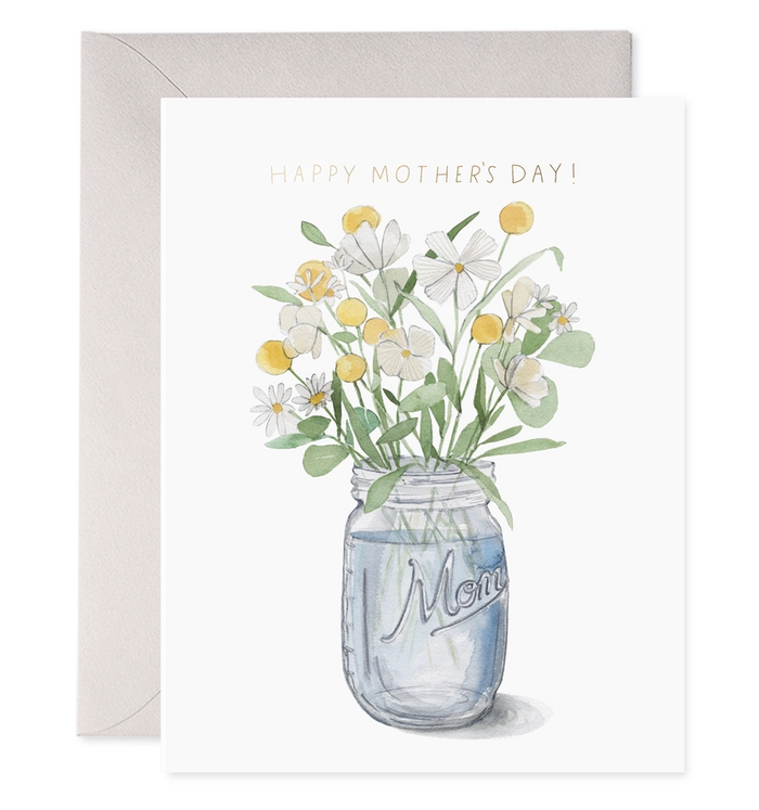 E.Frances Mason Jar Mother's Day Card