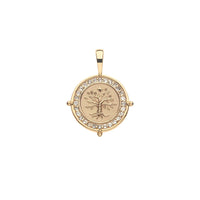 Jane Win Faith Petite Embellished Coin Pendant