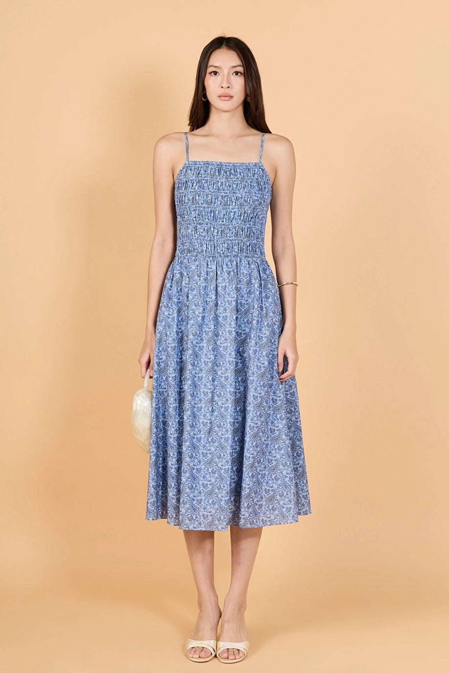 blue flowy dress midi Ever-Pretty Elegant Pleated Chiffon Semi Semi Formal with Ruffled Sleeves Occasion Dress loop-ae-048 Silk A-Line Organza Gown Waist 28” Size:44S/38W