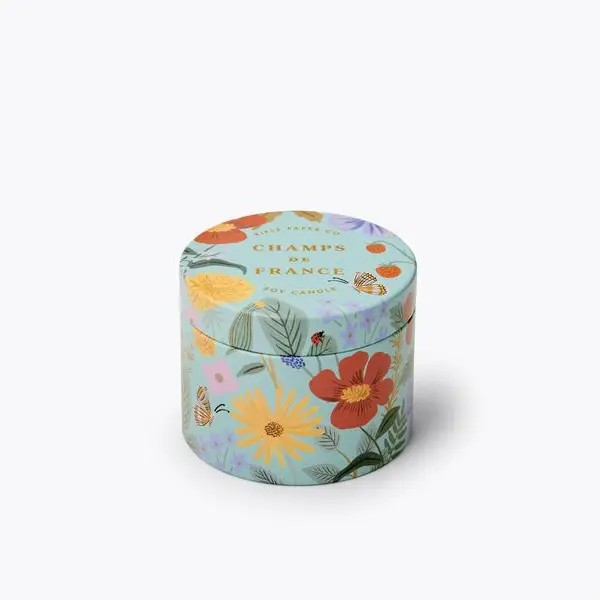 The Rifle Paper Company Champs De France 3 oz Tin Candle
