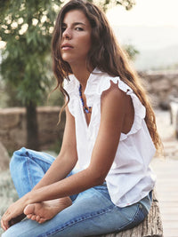 Xirena Bex Cotton Poplin Top