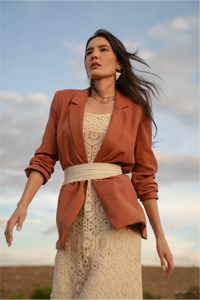Ada Collection White Wrap Belt