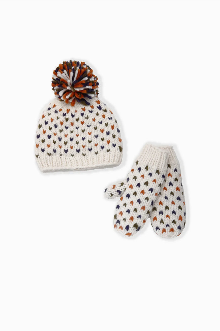 Look by M Mini Hearts Mittens