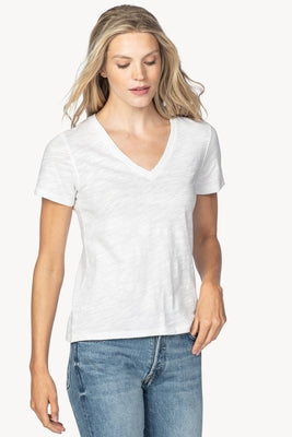 Lilla P Back Seam V-Neck Tee