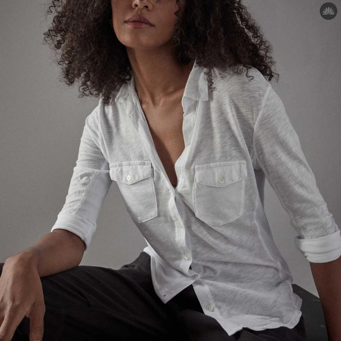 James Perse Contrast Panel Shirt