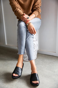 Beek Black Pelican Platform Sandal