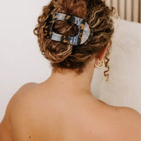 Teleties Tortoise Large Flat Round Clip