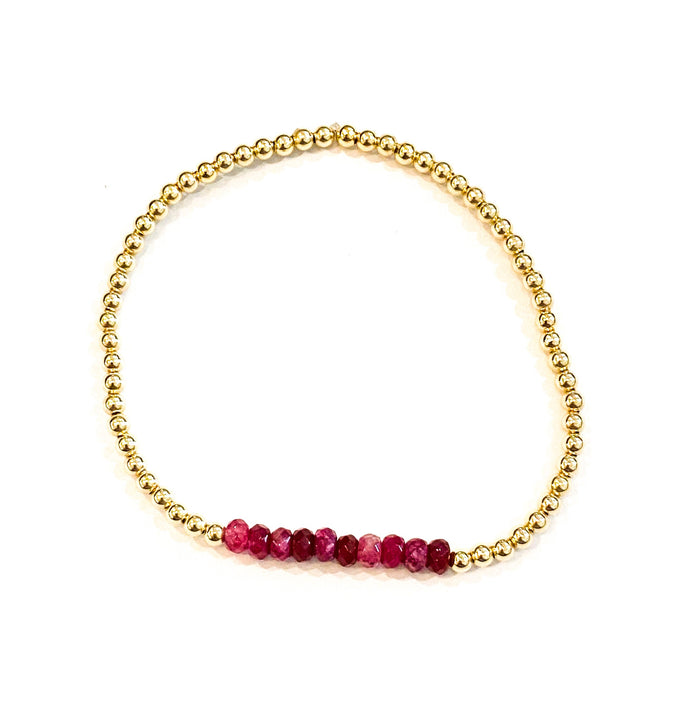 Stephen Pink Bella Gem Bracelet