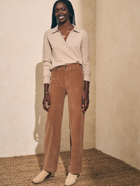 Faherty Stretch Cord Wide Leg Pant