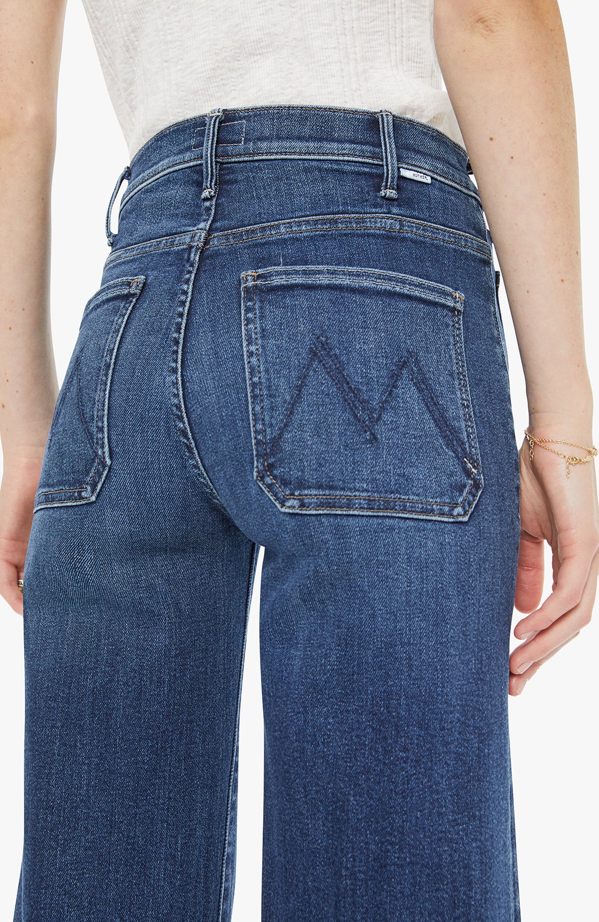 Mother Denim Hustler Roller Patch Pocket One Last Shot