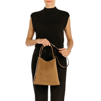 Il Bisonte Le Laudi Suede Bucket Bag