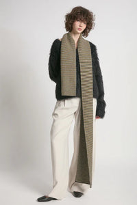 Look by M Striped Stitch Scarf