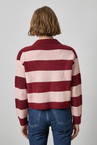 Lilla P Striped Polo Sweater