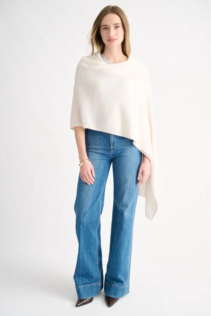 Kinross Cashmere Lurex Stripe Wrap