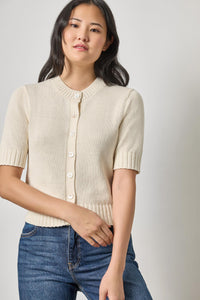 Lilla P Elbow Sleeve Cardigan