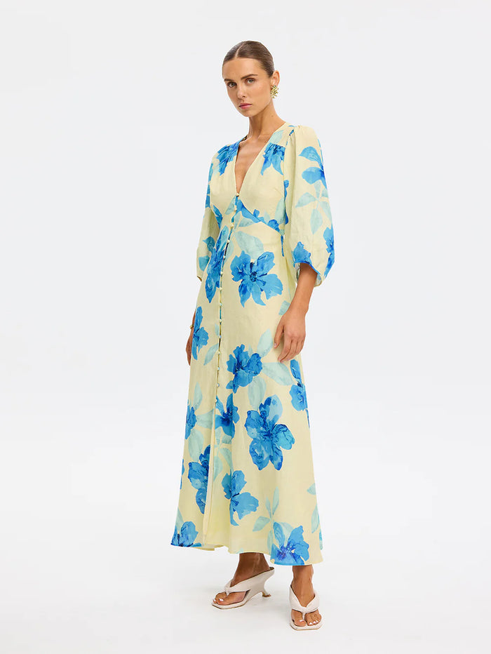 Kivari Sophie Floral Print Maxi Dress