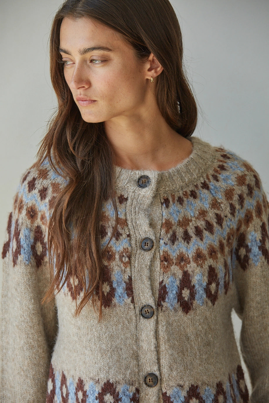 By Together Fair Isle Cardigan