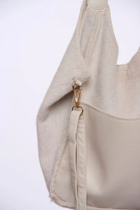 Rino & Pelle Chi Faux Leather & Suede Handbag
