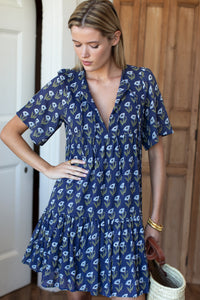 Emerson Fry Isla Pressed Poppies Floral Dress