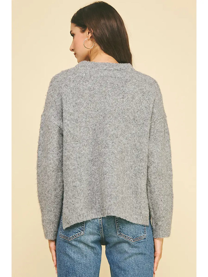 Pinch Soft Yarn Crew Sweater