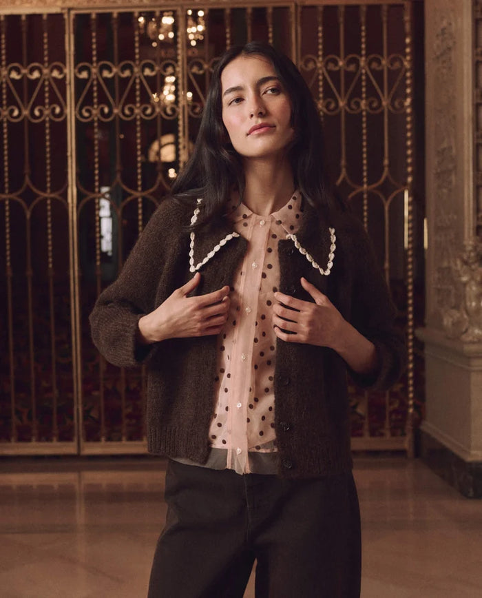 The Great Crochet Collar Cardigan