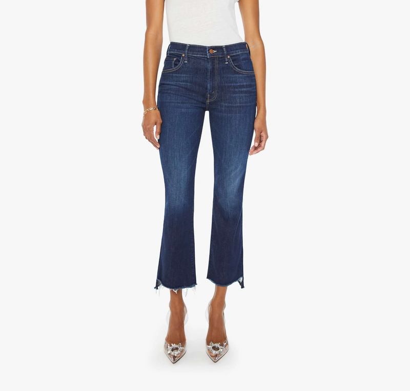 Mother Denim Insider Crop Step Fray Off Limits