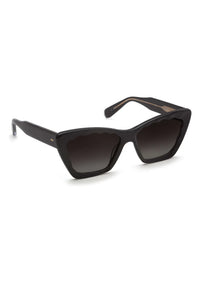 Krewe Brigitte Black + Black Crystal Sunglasses