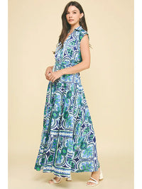 Pinch Floral Tiered Maxi Dress