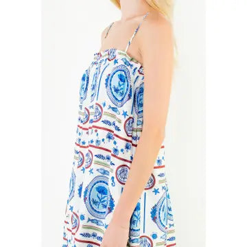 THML Sea Print Maxi Dress