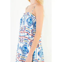 THML Sea Print Maxi Dress