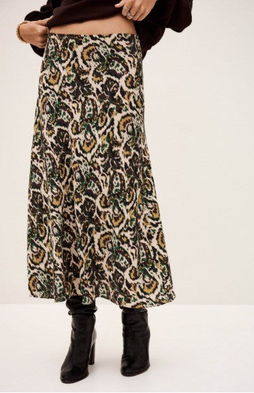 Ba&sh Onintia Abstract Pattern Skirt