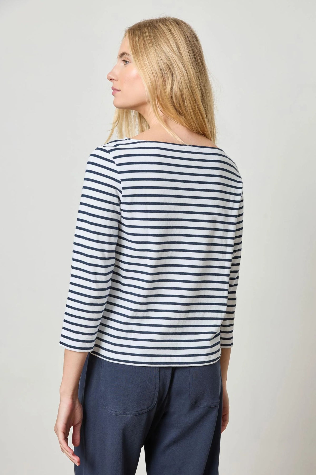 Lilla P French Boatneck Knit Top