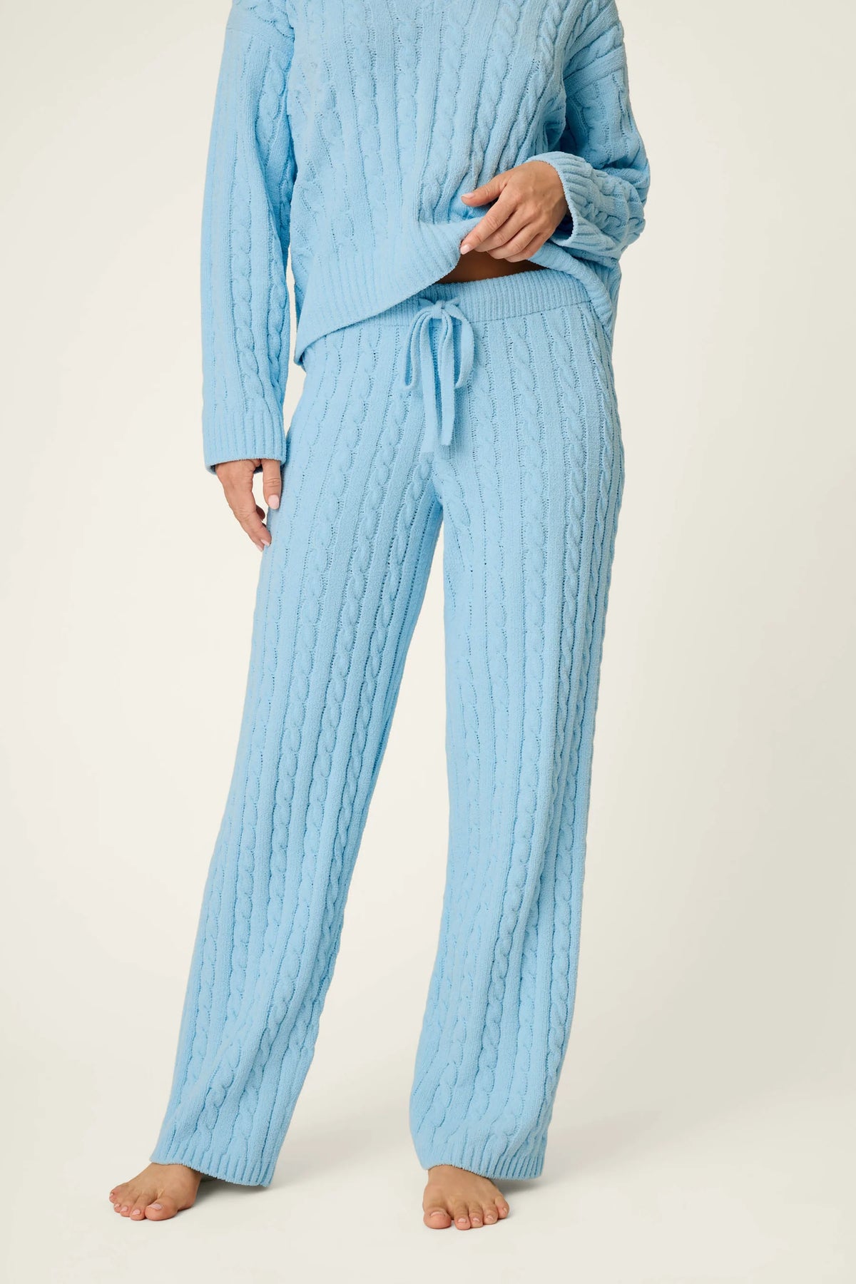 P.J. Salvage Cozy Chenille Cable Knit Pants