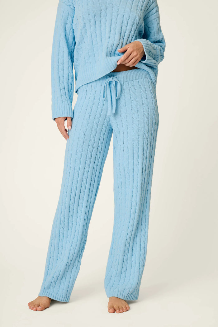 P.J. Salvage Cozy Chenille Cable Knit Pants