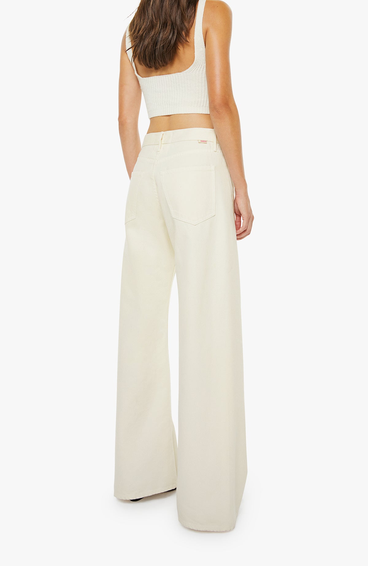 Mother Denim The Lemon Twist Sneak Natural Jeans