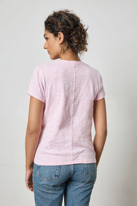 Lilla P Short Sleeve Slub V-Neck