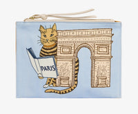 Inoui Editions Paris Cat Embroidered Pouch
