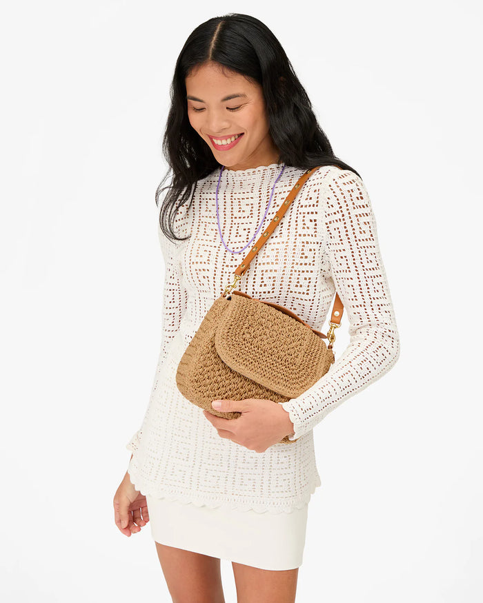 Clare V Louis Twisted Raffia Handbag