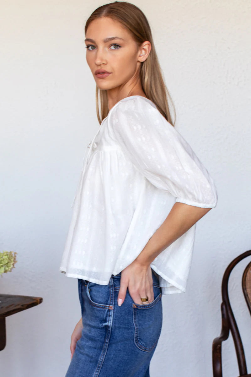 Emerson Fry Isla Dobby Jacquard Top