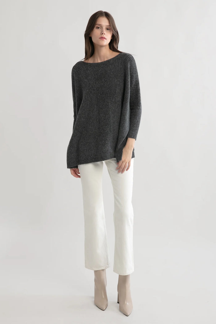 Look by M Dolman Poncho Sweater