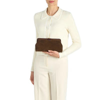Il Bisonte Manuela Suede Clutch